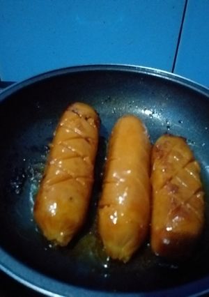Foto resep Sosis bakar teflon