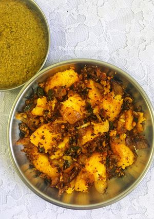 A picture of Moringa Idly fry.