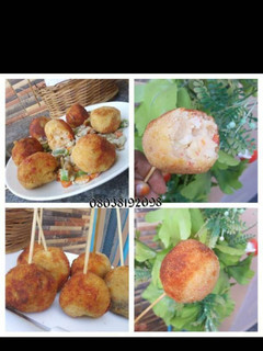 A picture of Savoury yam balls.