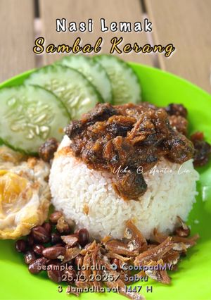 Gambar Nasi Lemak Sambal Kerang