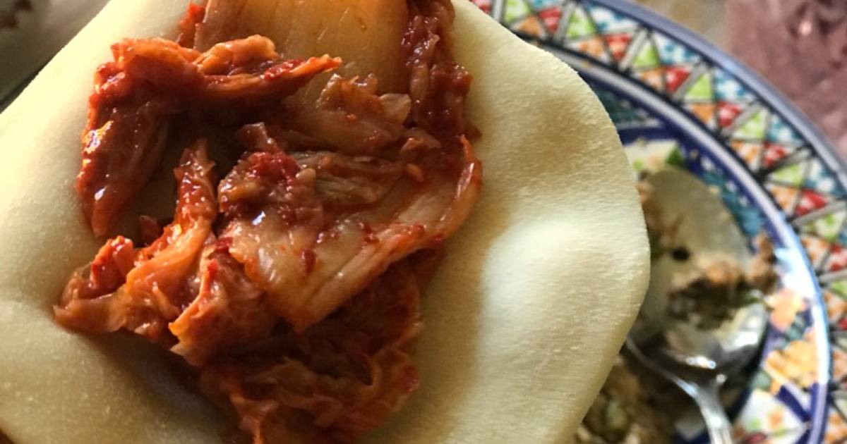 Przepis na Pierogi z Kimchi autorstwa Marta Bradshaw Cookpad przepisy
