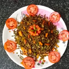 A picture of Nutritious palak bajra noodles.