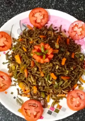 A picture of Nutritious palak bajra noodles.
