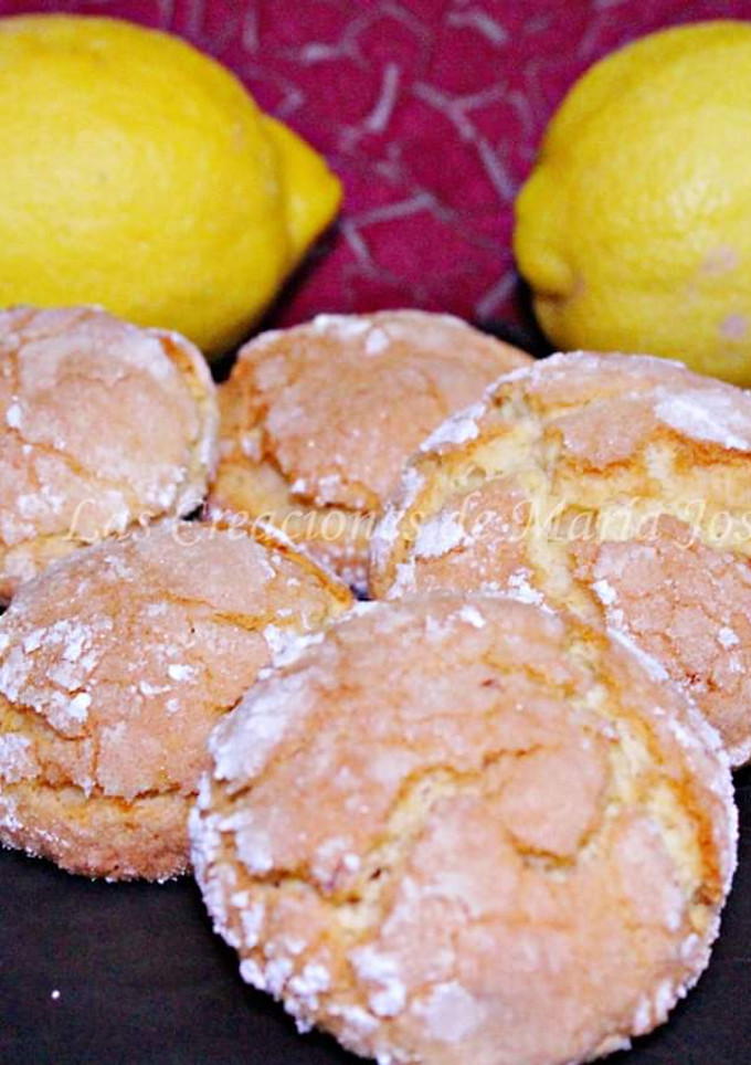Una foto de Galletas craqueladas de limón