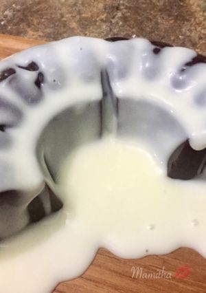 Foto resep Puding coklat with Vla
