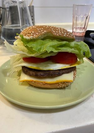牛肉起司漢堡 的食譜成品照片