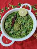 Lilva beans Palak Muthiya Curry