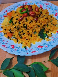 A picture of Sprouted Black Mung Bean Poha.