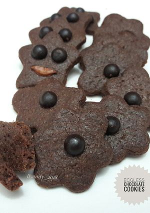 Foto resep Eggless Chocolate Cookies