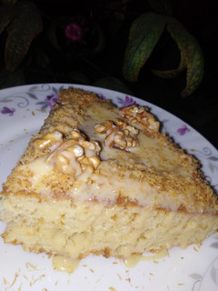 صورة لوصفة كيكة الزبادي والنارجيل المحموس 😋