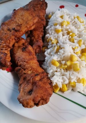 Csirkemell foghagyma krémes bundában recept fotója