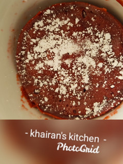 Red velvet mug cake ainihin hoton girkin