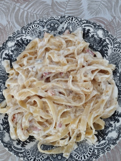 Una foto de Pasta carbonara