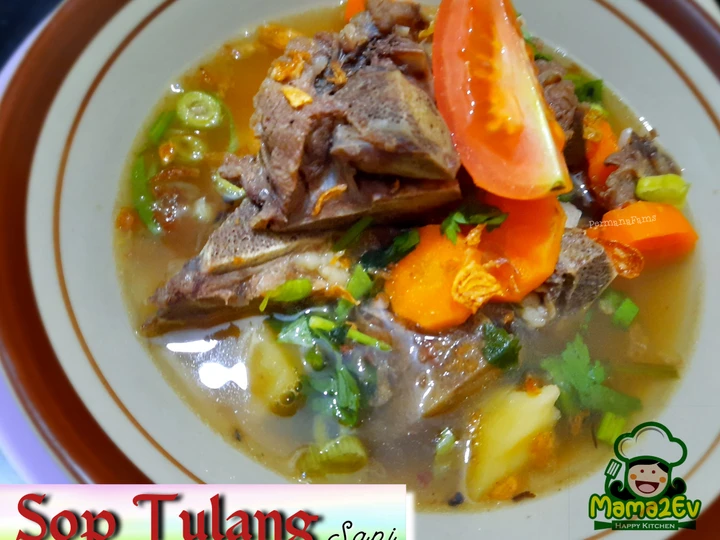 Langkah Gampang Menyiapkan Resep Sup Tulang Sapi Mama2Ev yang Menggugah Selera Anti Ribet, Uenak Banget