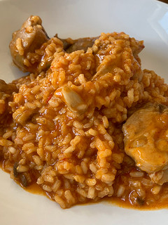 Una foto de Arroz meloso con conejo