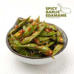 A picture of Spicy Garlic Edamame.