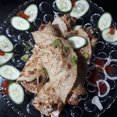 A picture of Button paratha roll🌯🌯🌮🌮.