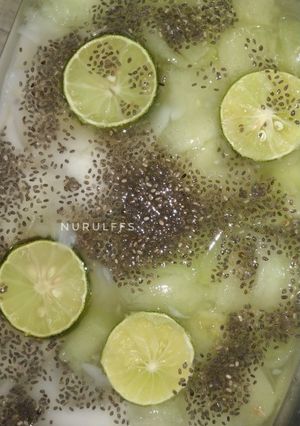 Foto resep Es kuwut melon