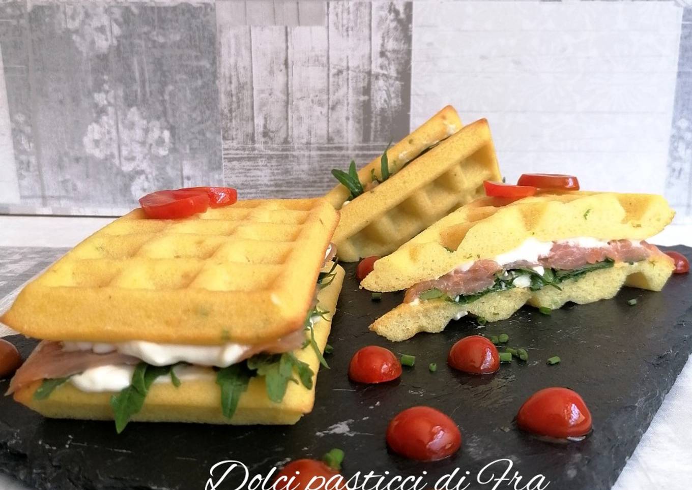 Gluten-free waffle sandwich