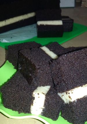 Foto resep Brownies Lapis Keju Kukus Enak bikin Nagih