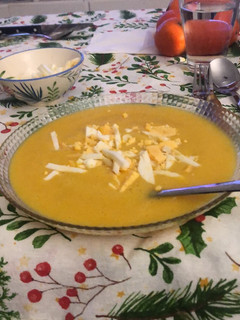 Una foto de Crema de calabaza depurativa