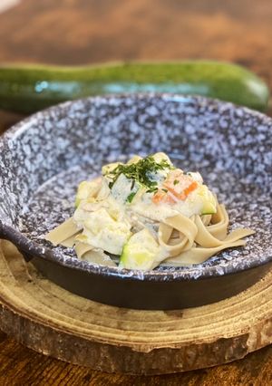 Cukkiniragu Fettuccine metélttel recept fotója