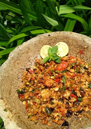Foto resep Tempe Geprek sambel kemangi