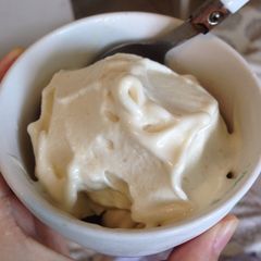 A picture of Easy Healthy Dole Whip (pineapple soft serve).