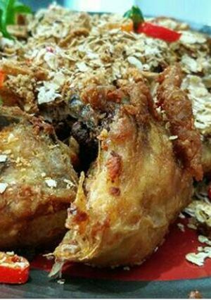 Foto resep Ayam goreng oatmeal bawang putih