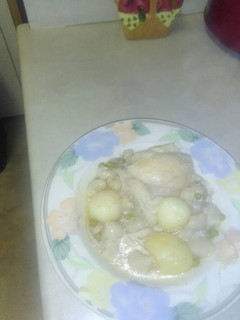 A picture of Chicken and dumplings.