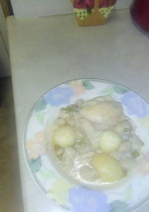 A picture of Chicken and dumplings.
