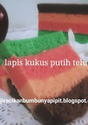 Foto resep Resep Lapis Kukus Putih Telur