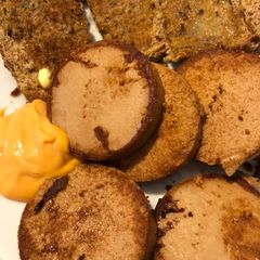 Cod Roe with toast! A picture of Cod Roe with toast!.