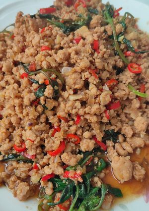 Foto resep Thai basil chicken