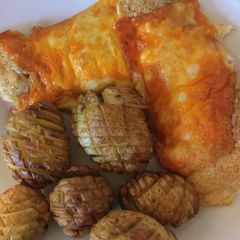 A picture of Hedgehog Potatoes.