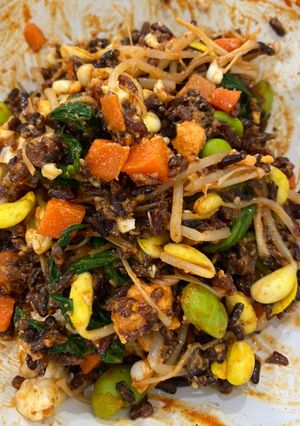 A picture of Veggie Bibimbap.