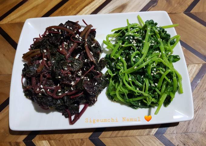 Standar Bagaimana cara memasak Sigeumchi Namul / Salad Bayam dijamin sesuai selera