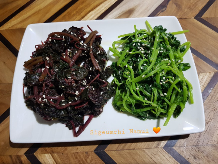 Standar Bagaimana cara memasak Sigeumchi Namul / Salad Bayam dijamin sesuai selera