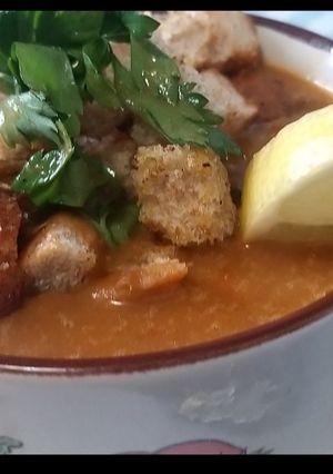 O poză a rețetei Supă cremă de linte roșie Mercimek ciorbasî.