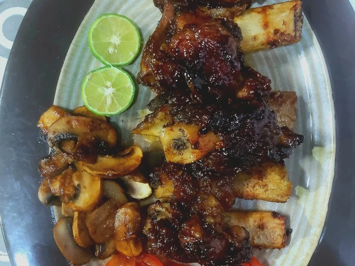 Cara Gampang Menyiapkan Resep Iga bakar madu anti liat tanpa dipresto yang Lezat Sekali