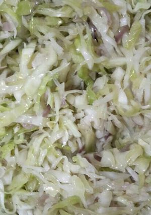 A picture of Fried cabbage.