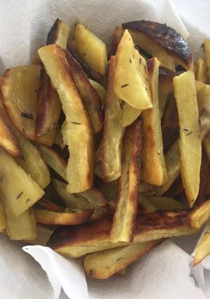 Une photo de Frites de patates douces au thym