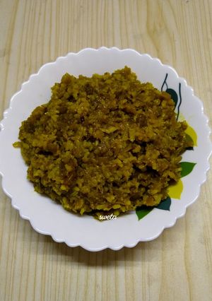 গোবিন্দভোগ চাল দিয়ে ভারালি/থোড় ঘন্ট (thor ghonto recipe in Bengali) রেসিপির প্রধান ছবি
