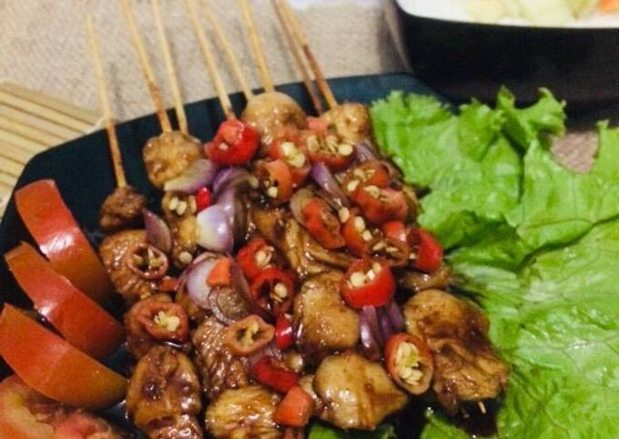 Ternyata begini loh! Resep  bikin 3. Sate ayam sambel kecap dijamin nagih banget