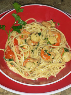 Una foto de Spaghetti con ostiones
