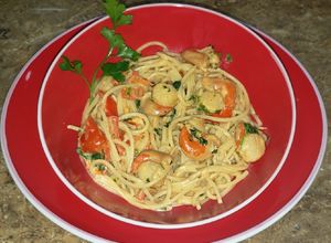 Una foto de Spaghetti con ostiones
