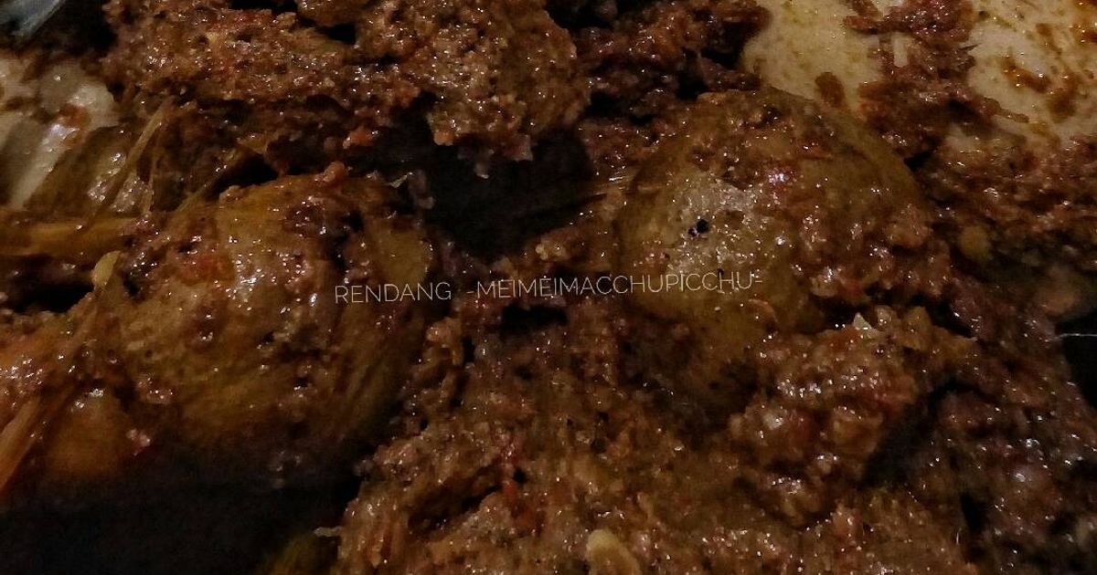 Resep Rendang Daging Macam Rendang Padang 😂 oleh Meimei Macchupicchu ...