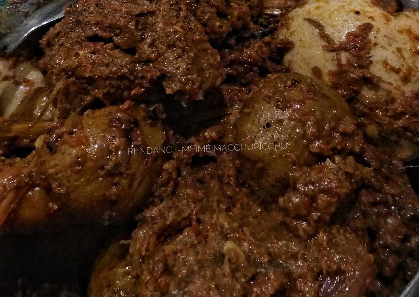 Rendang daging macam rendang padang 😂