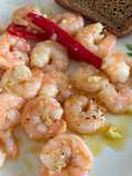 Γαρίδες 🍤 με σκόρδο 🧄 και τσίλι 🌶 στο τηγάνι
