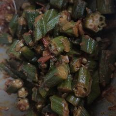 A picture of Masala bhindi.